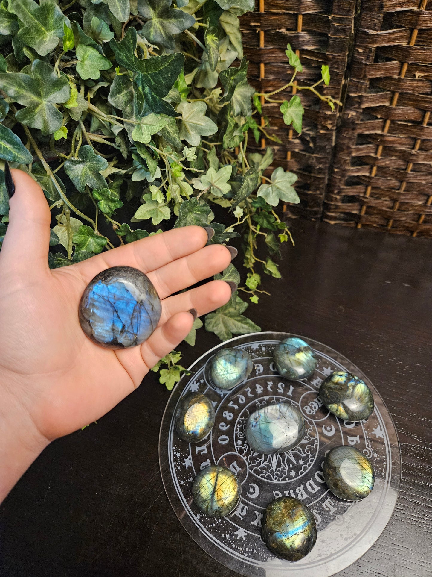 Blue Flash Labradorite Palms