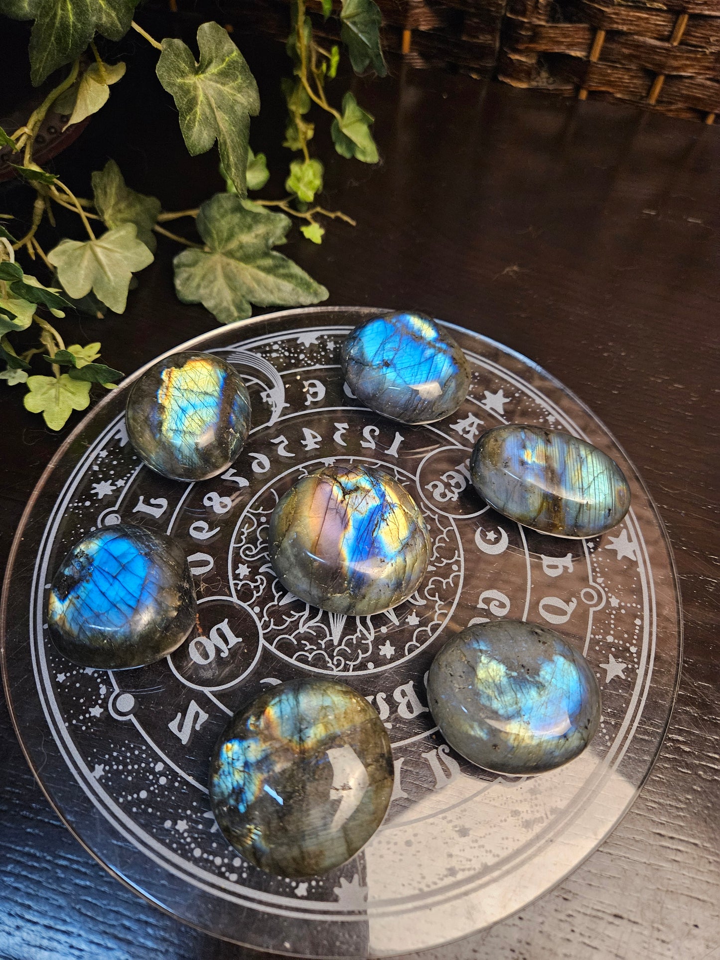 Blue Flash Labradorite Palms