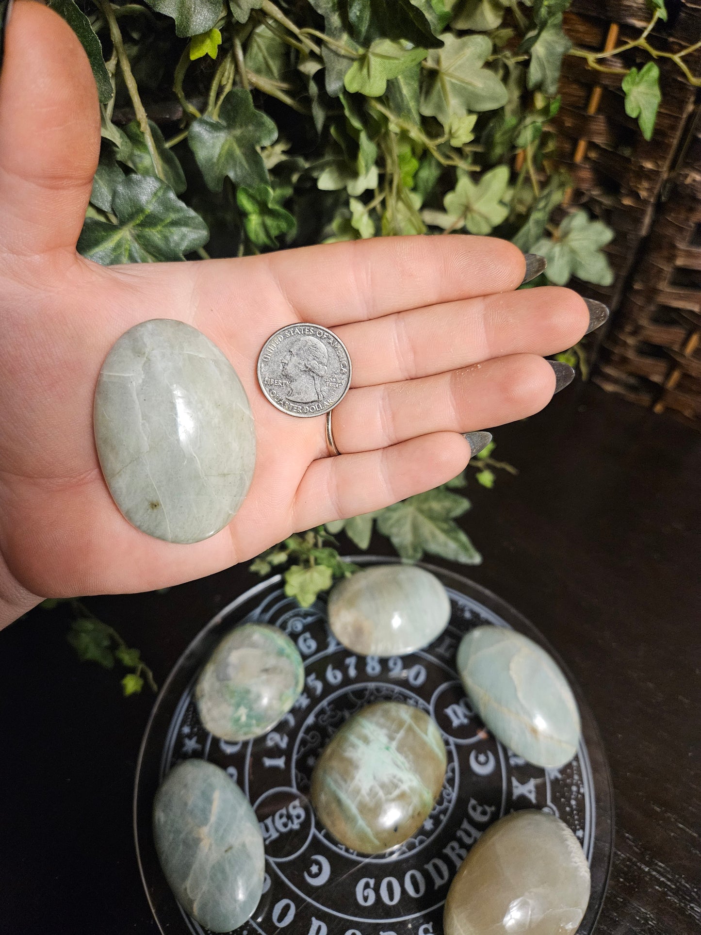 Green Moonstone Palms