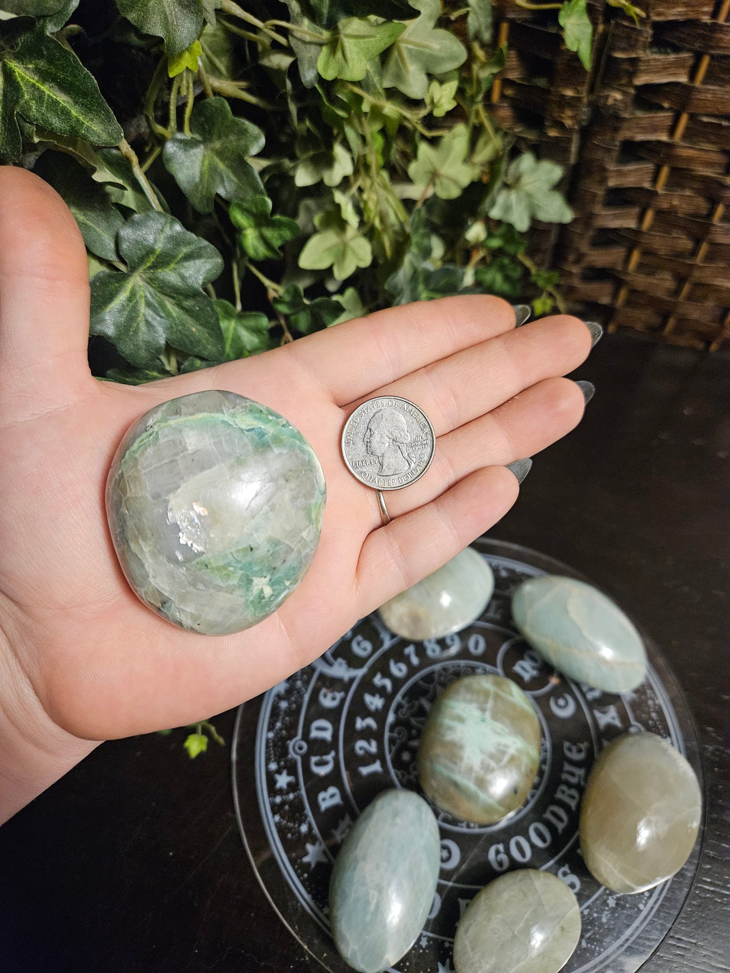 Green Moonstone Palms