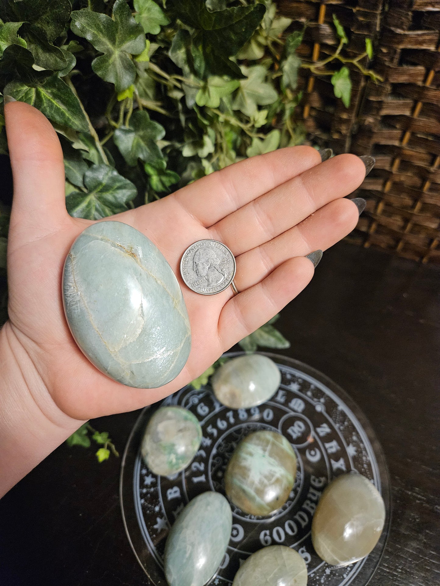 Green Moonstone Palms
