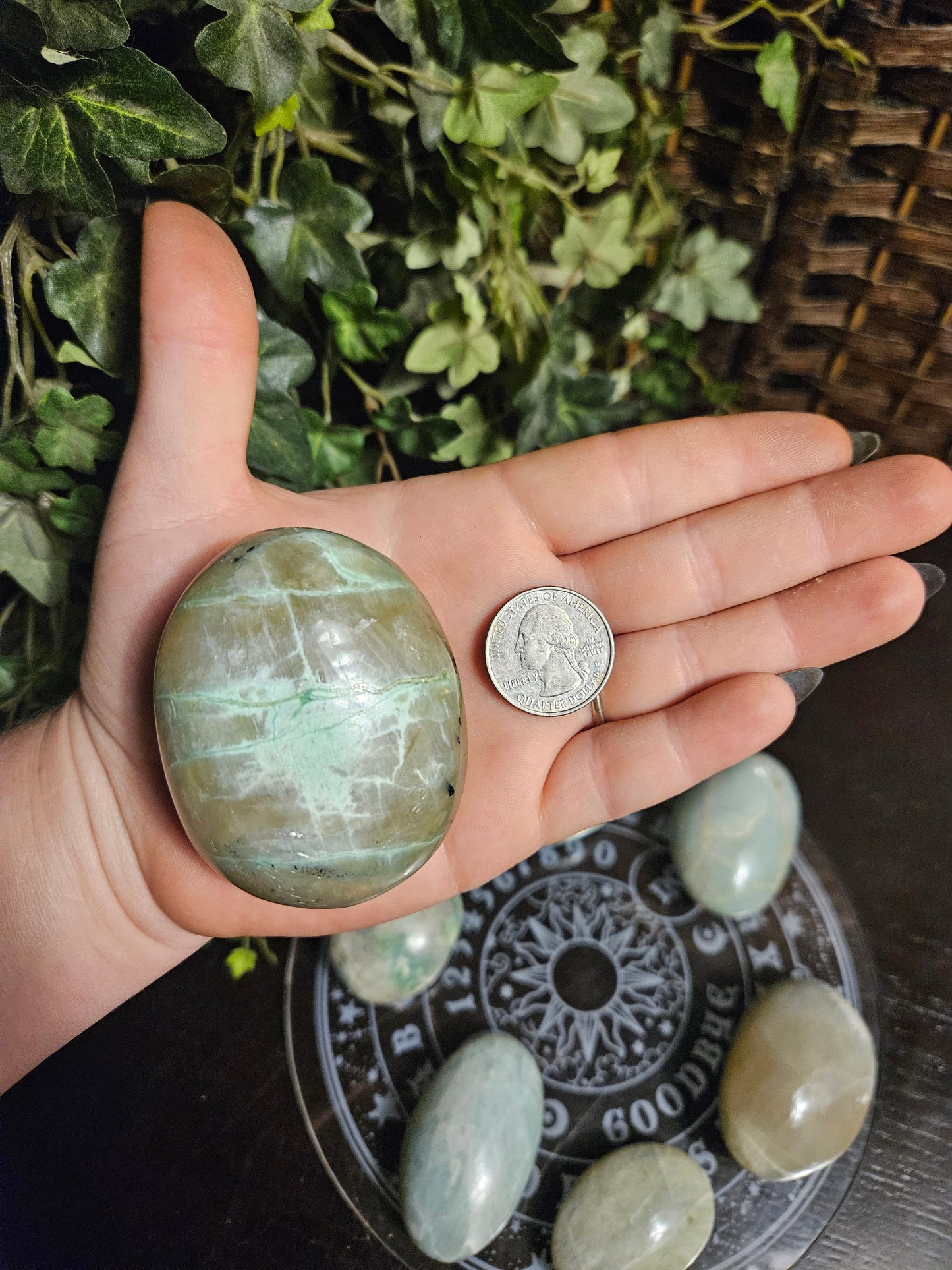 Green Moonstone Palms