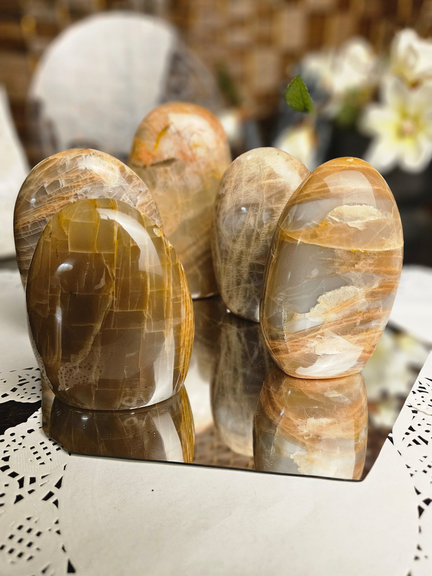 Peach Moonstone Freeforms
