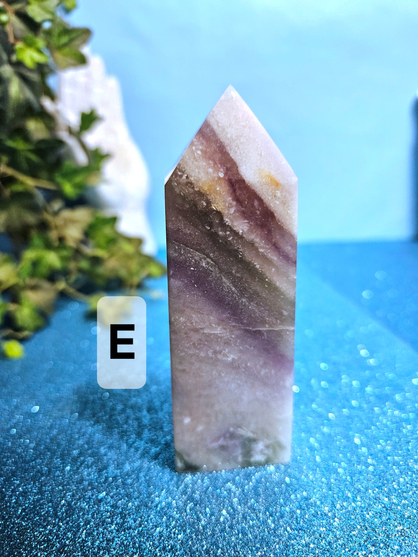 Silver Fluorite Obelisk