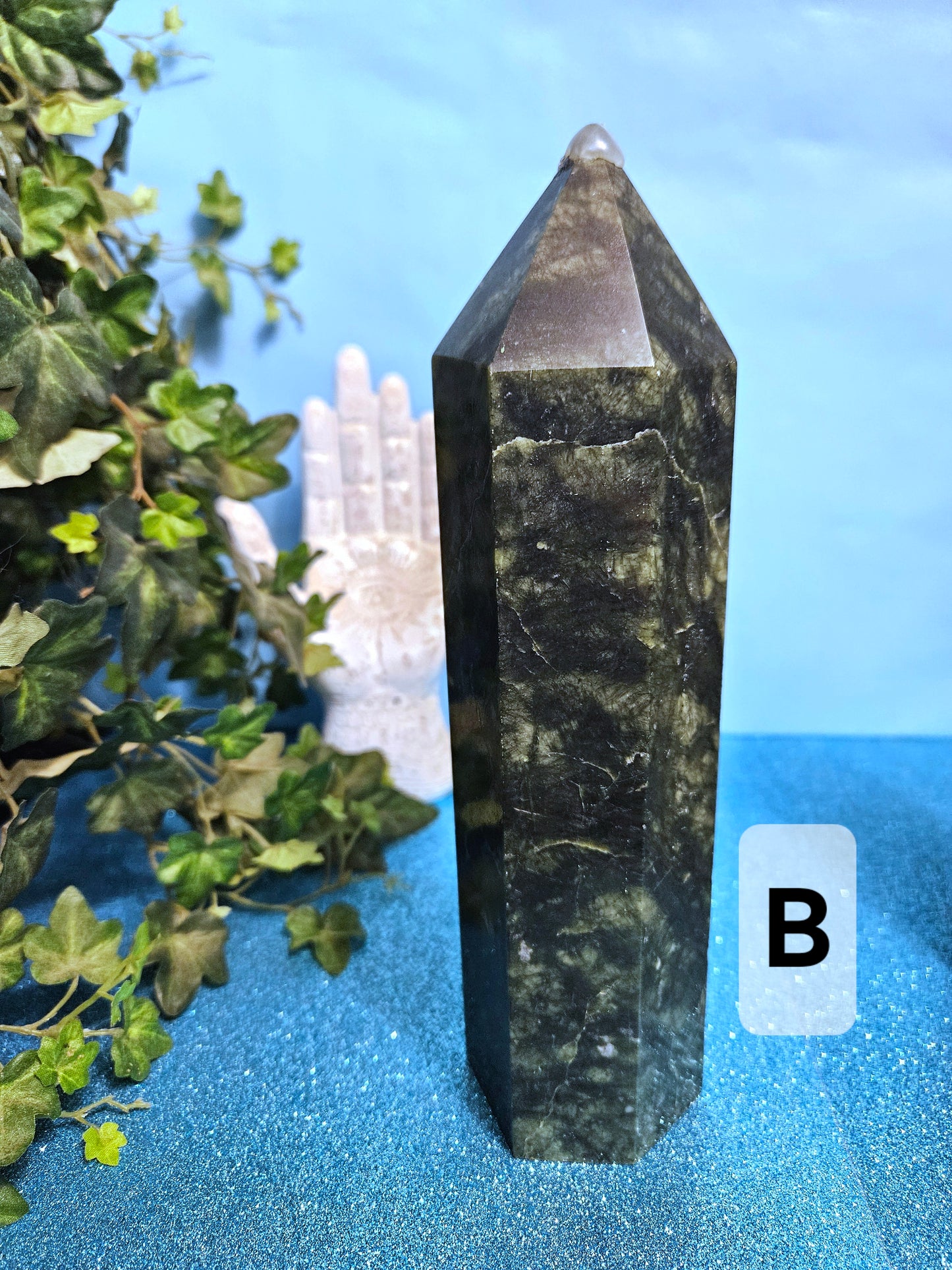 Green Serpentine Jade Towers