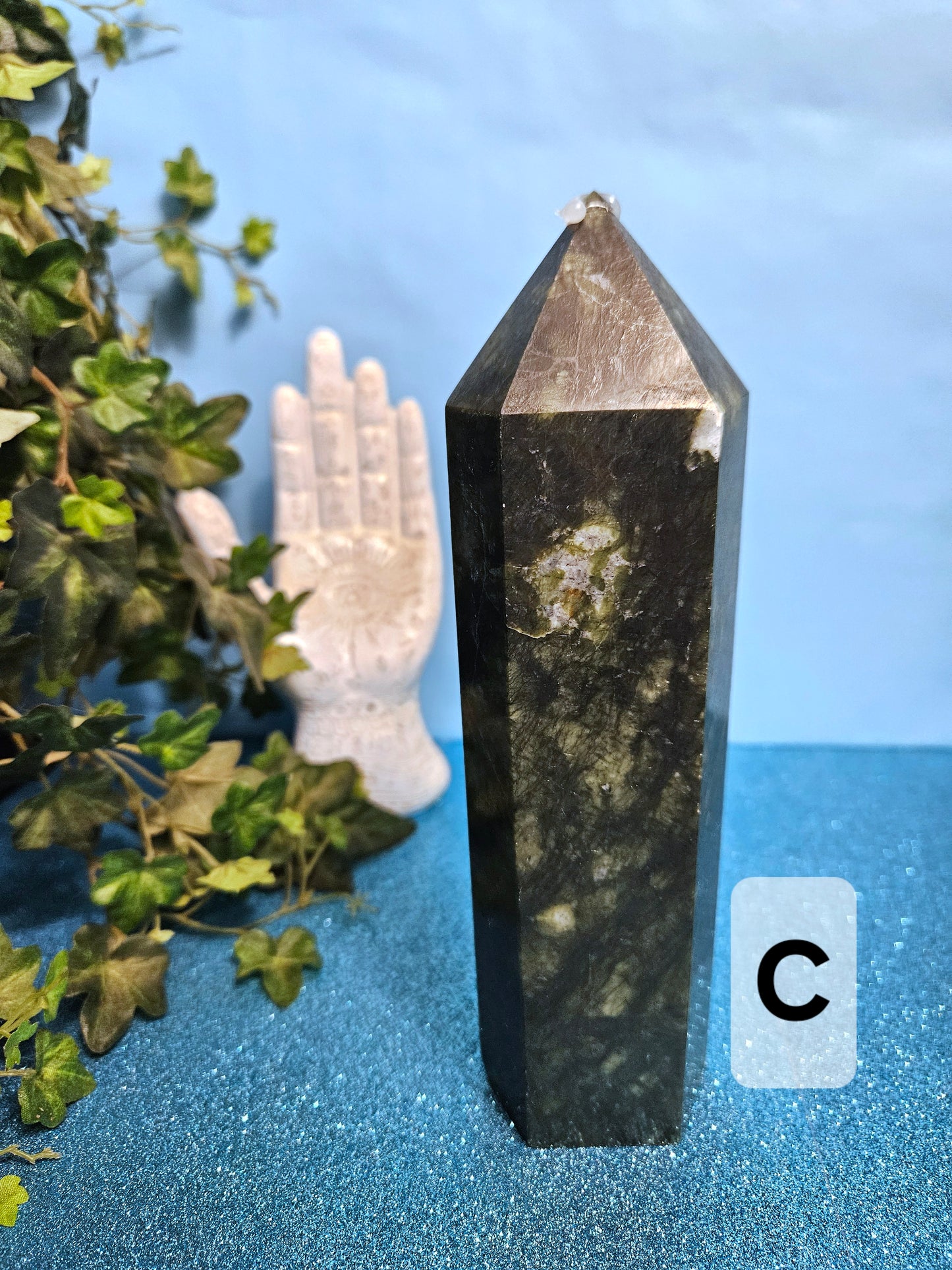 Green Serpentine Jade Towers