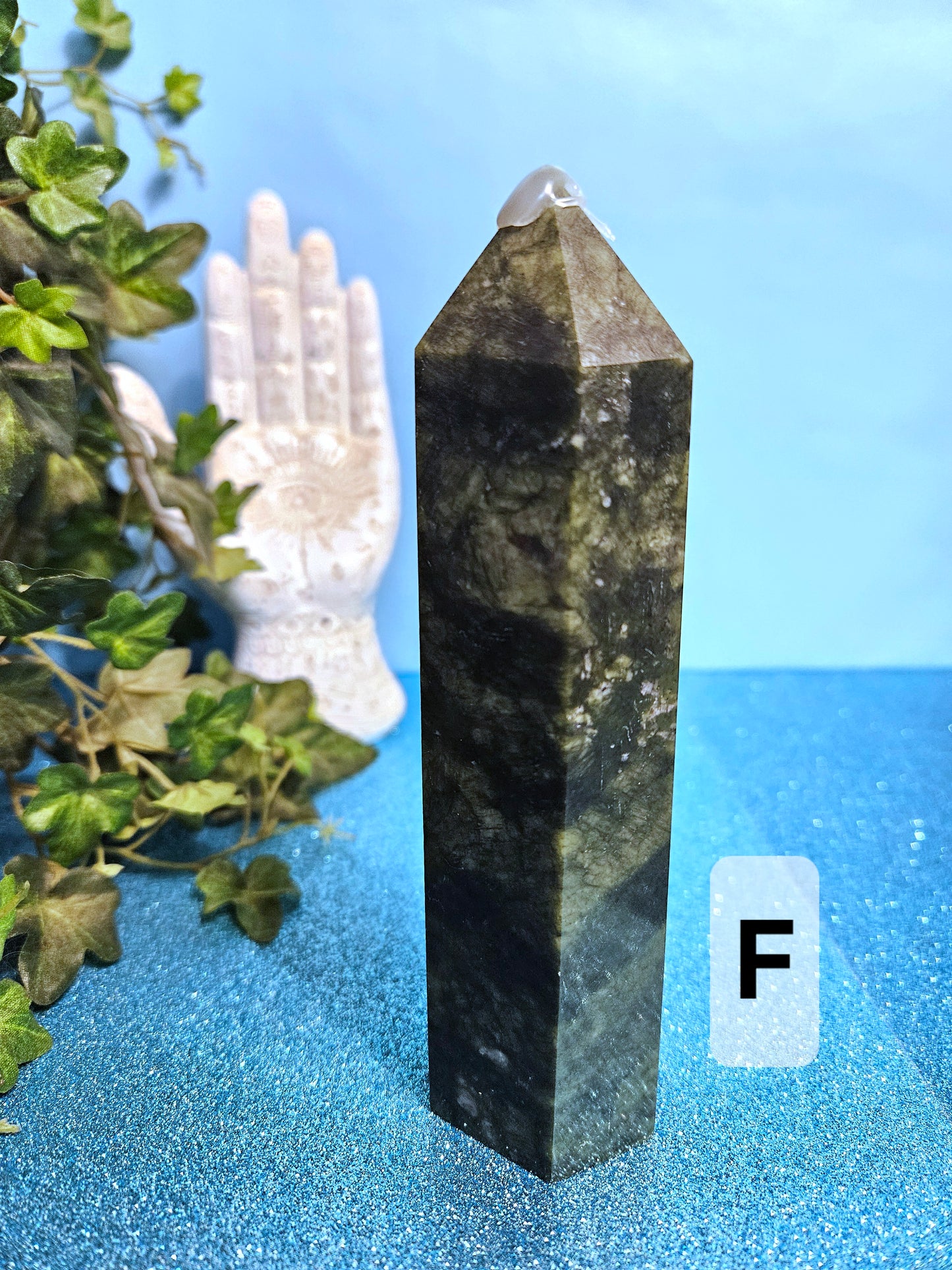 Green Serpentine Jade Towers