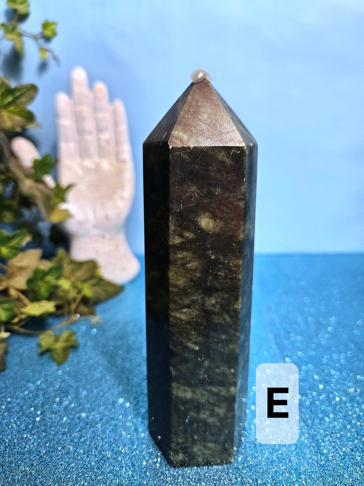 Green Serpentine Jade Towers
