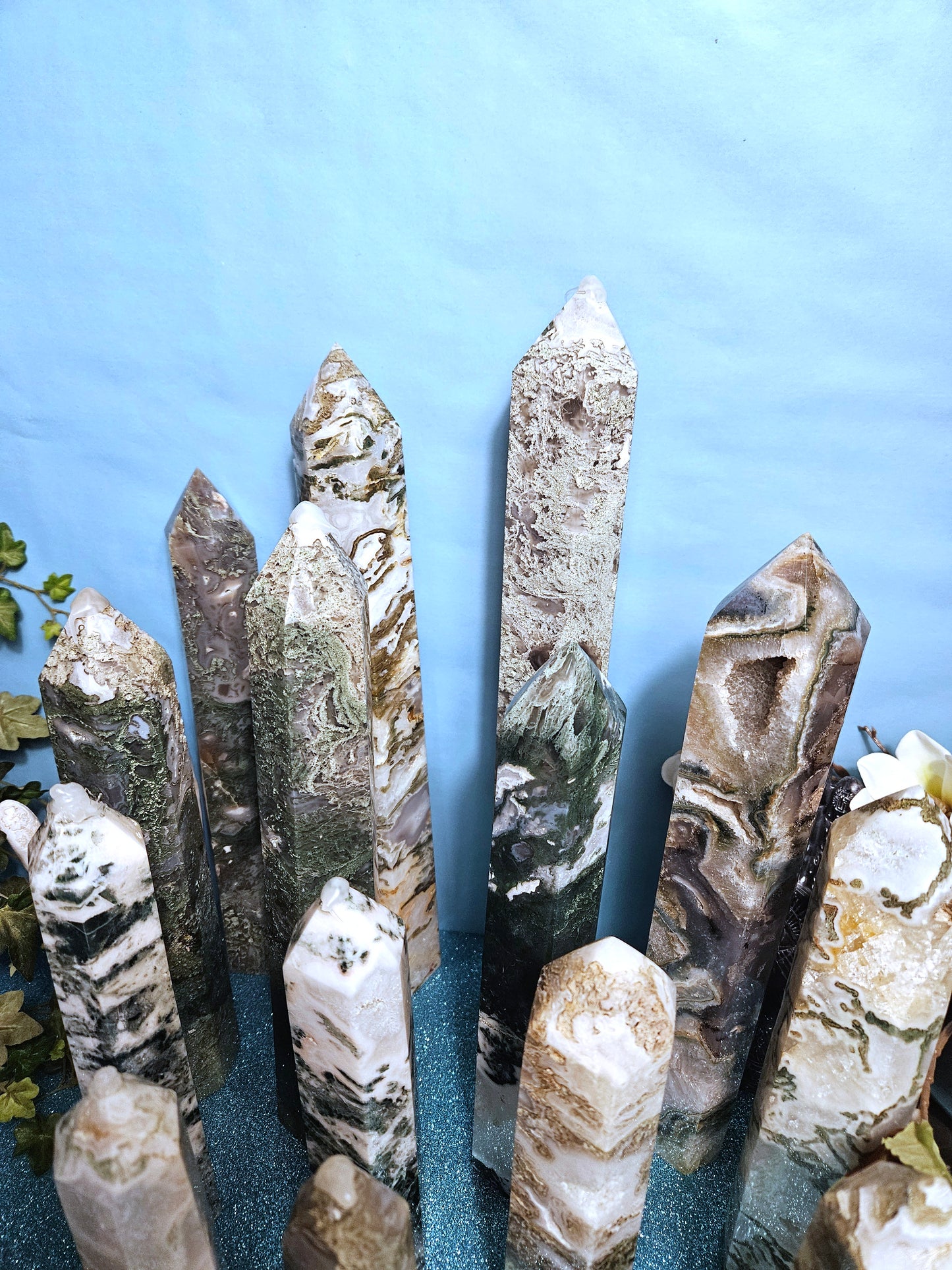 Moss Agate Towers (Large)