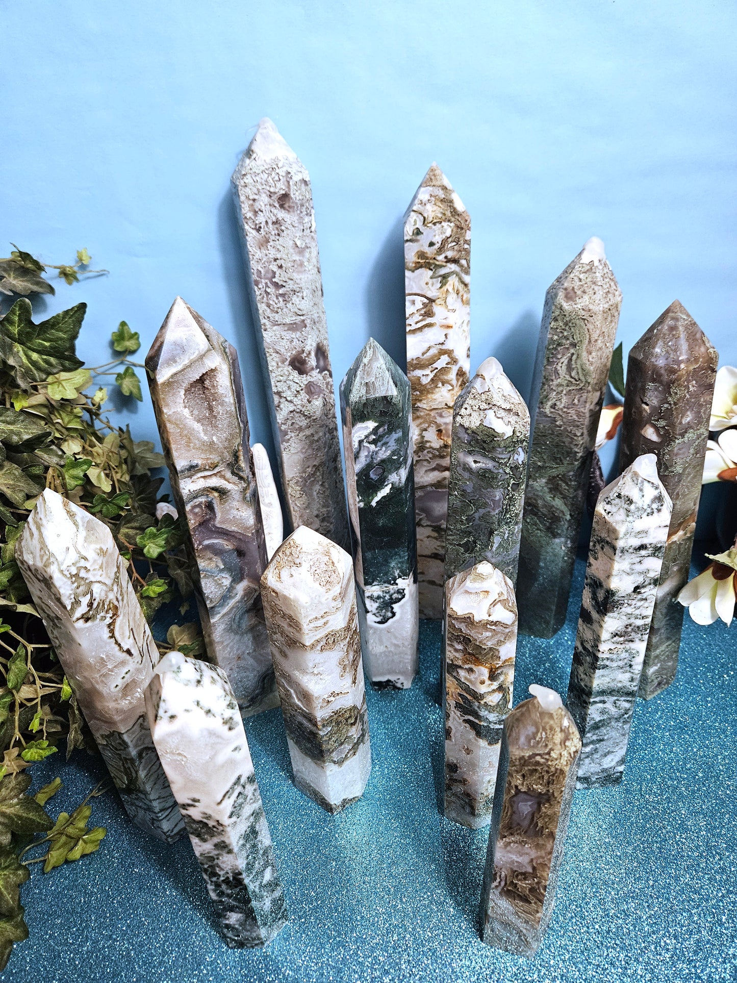 Moss Agate Towers (Large)