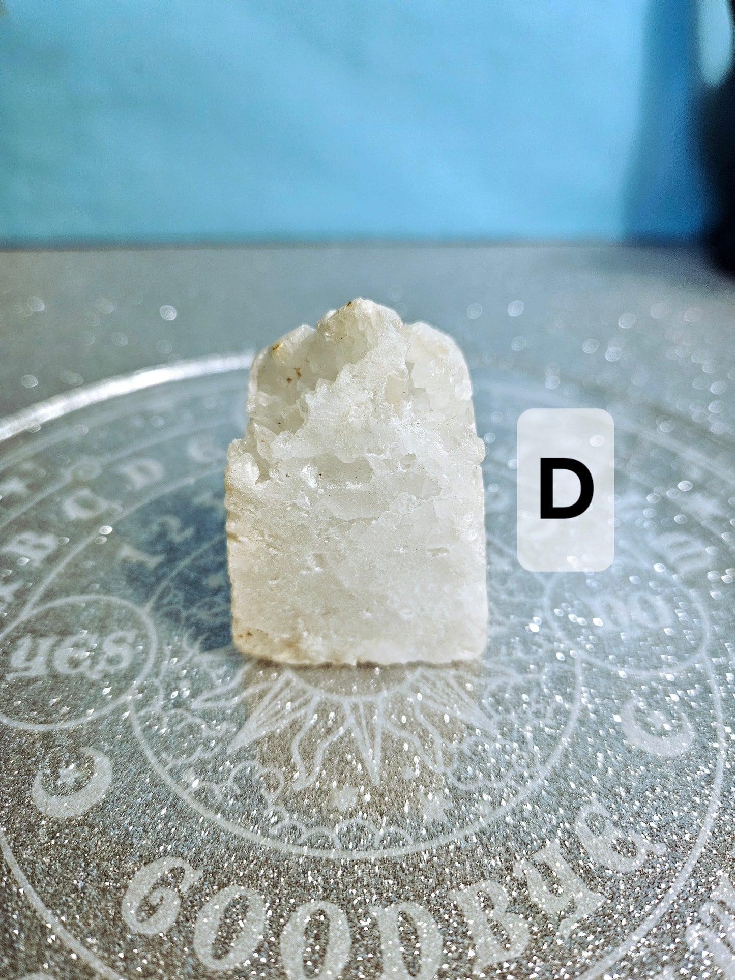 Snow Quartz Geode Obelisk (Small)