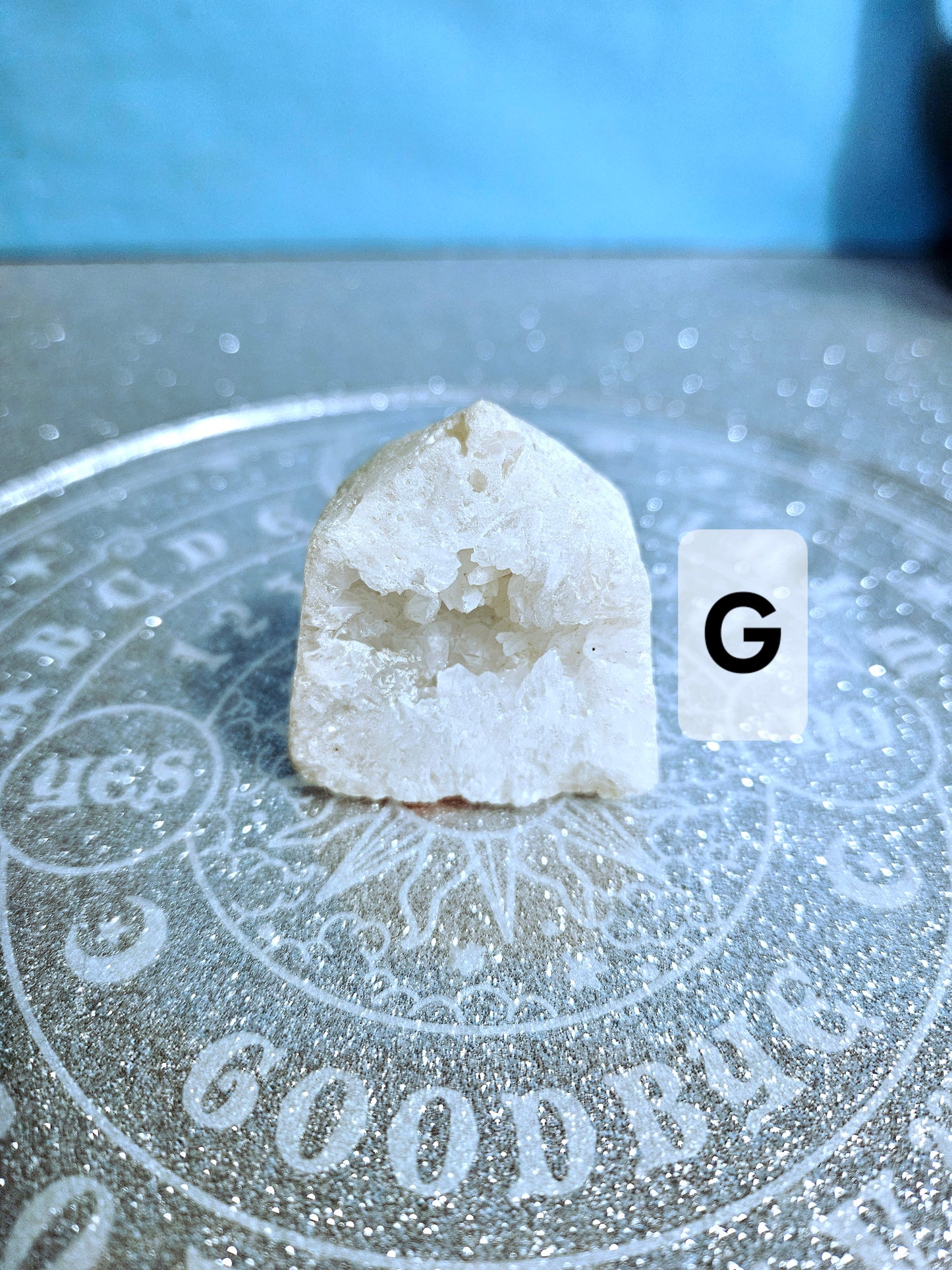 Snow Quartz Geode Obelisk (Small)