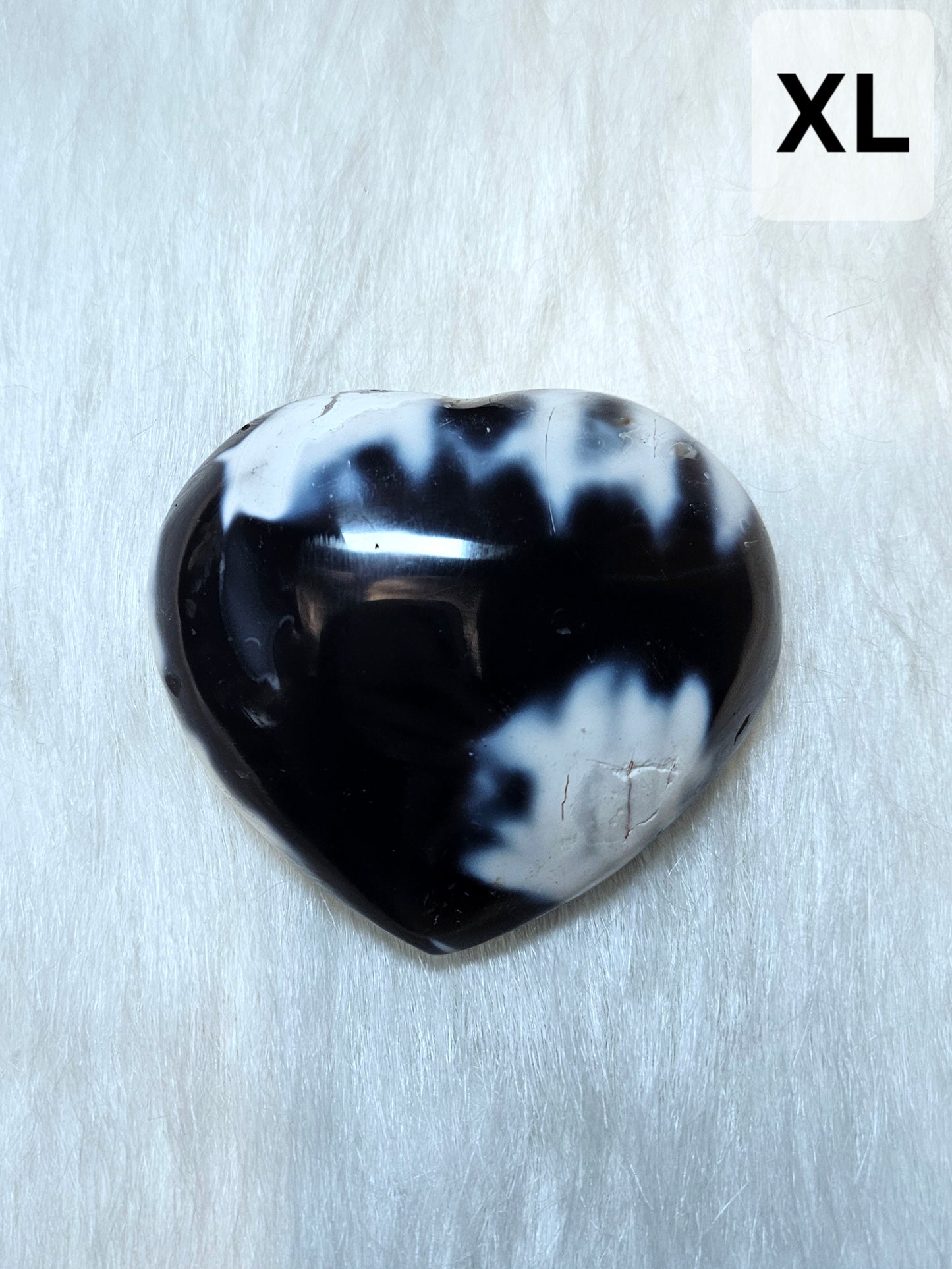 Orca Agate Hearts