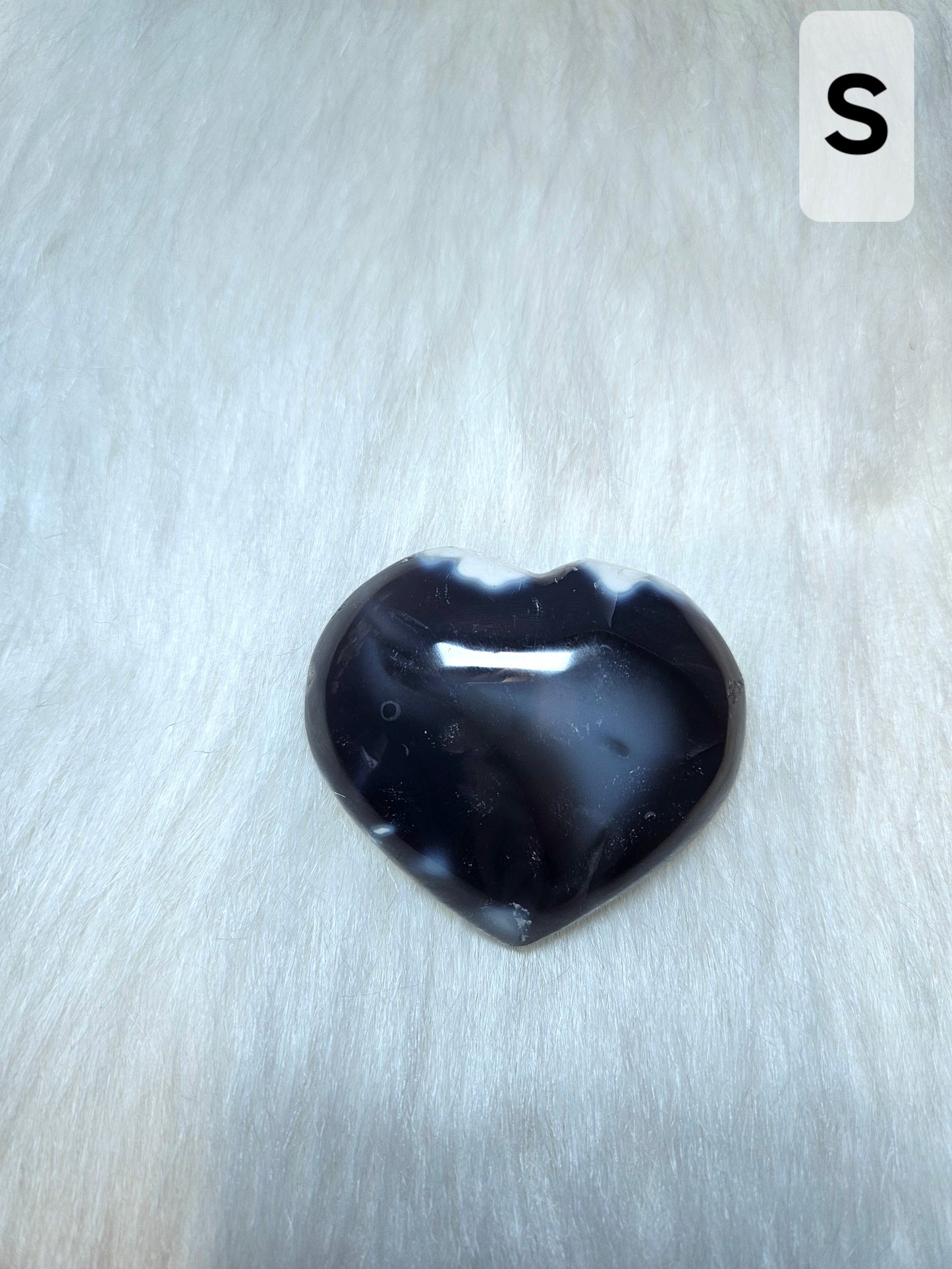 Orca Agate Hearts