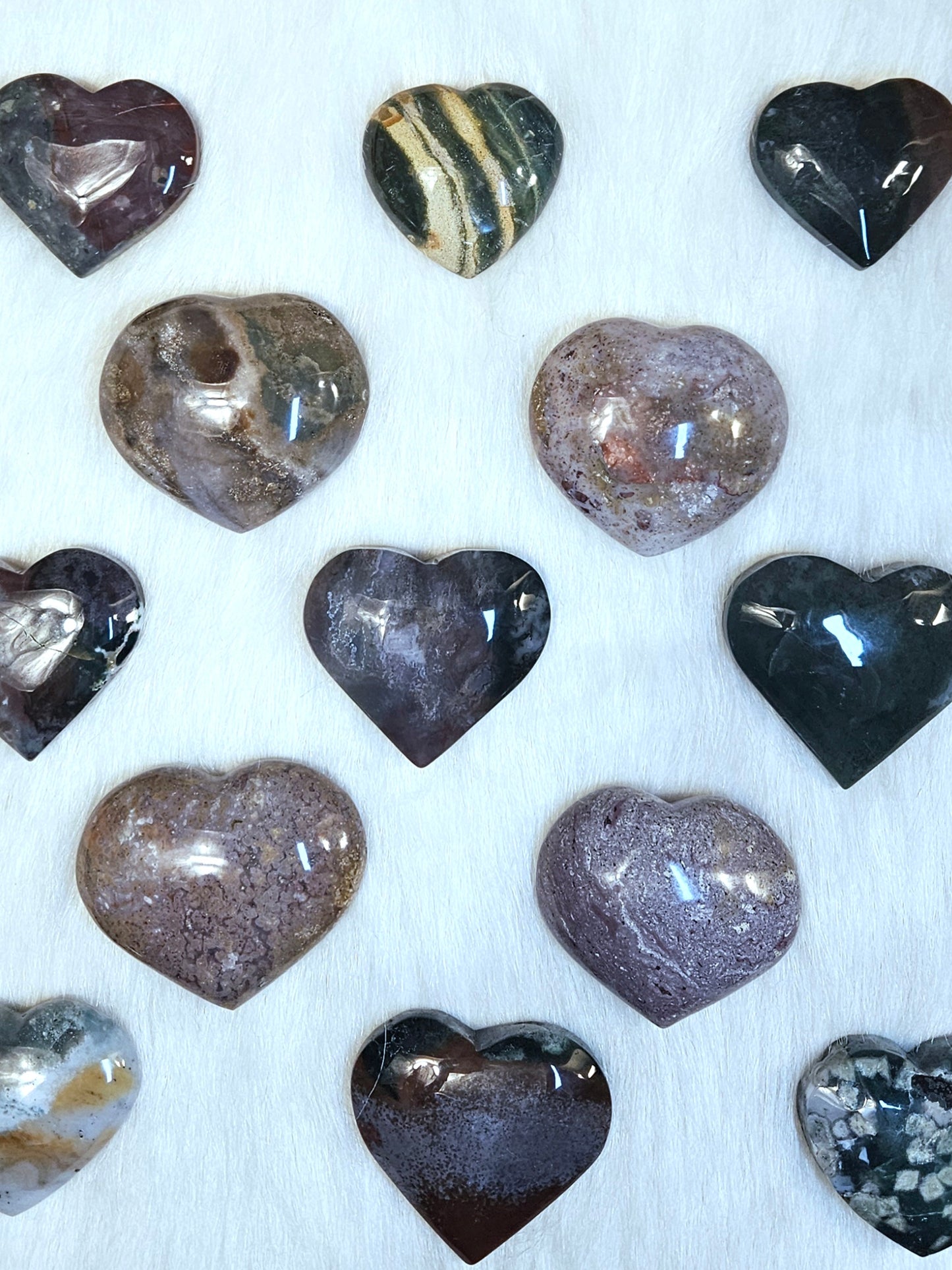 Ocean Jasper Hearts