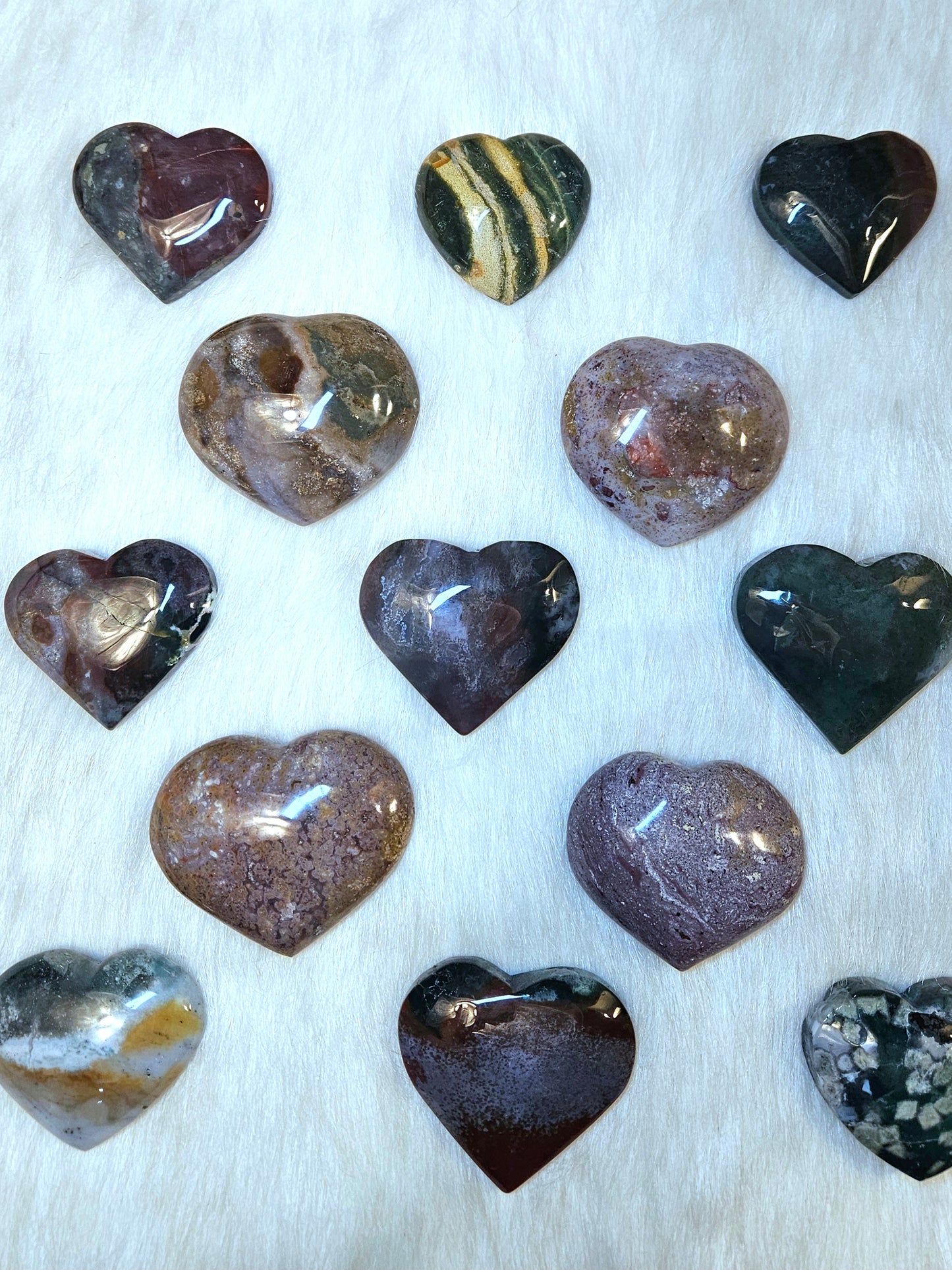 Ocean Jasper Hearts