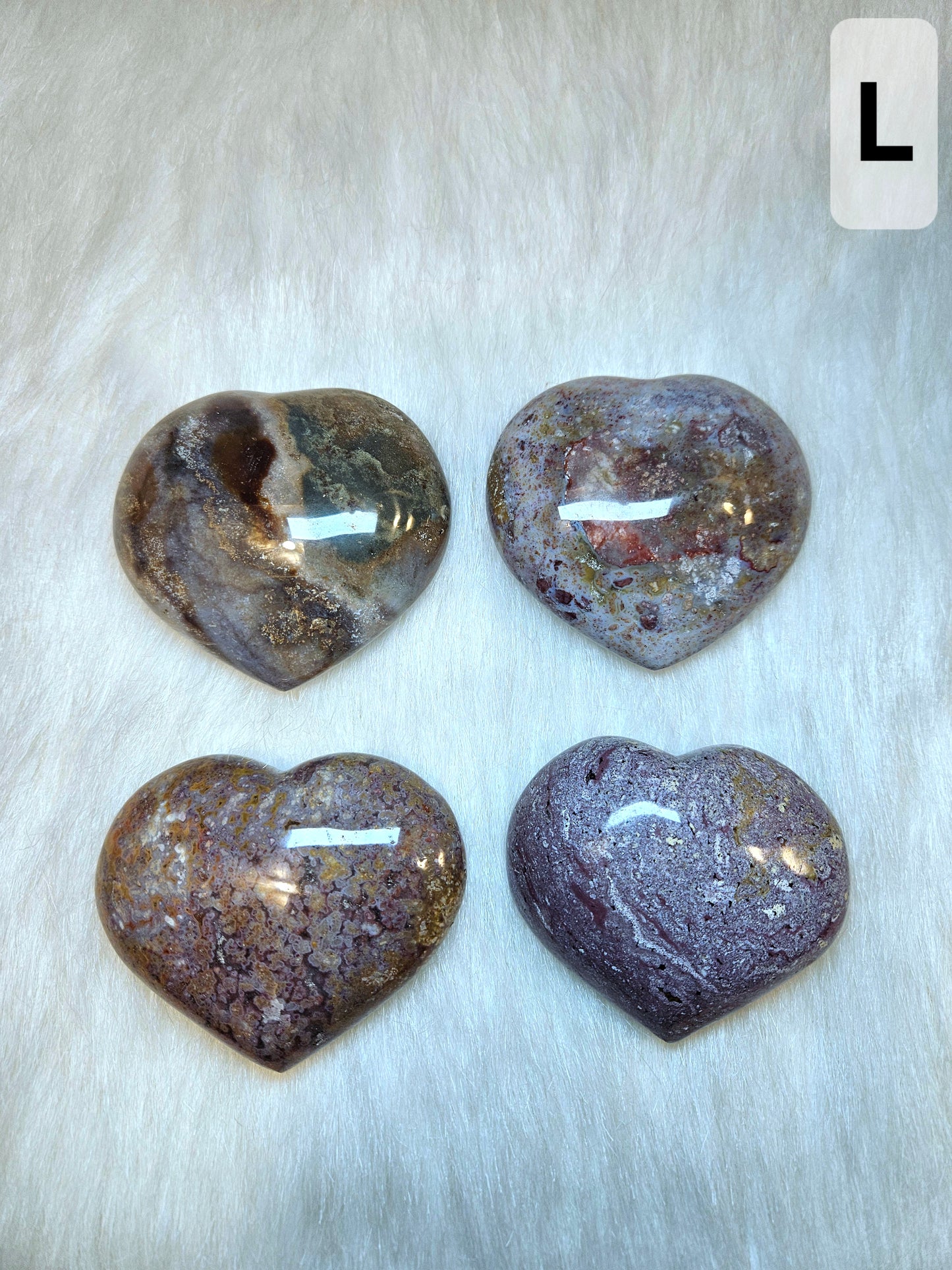 Ocean Jasper Hearts