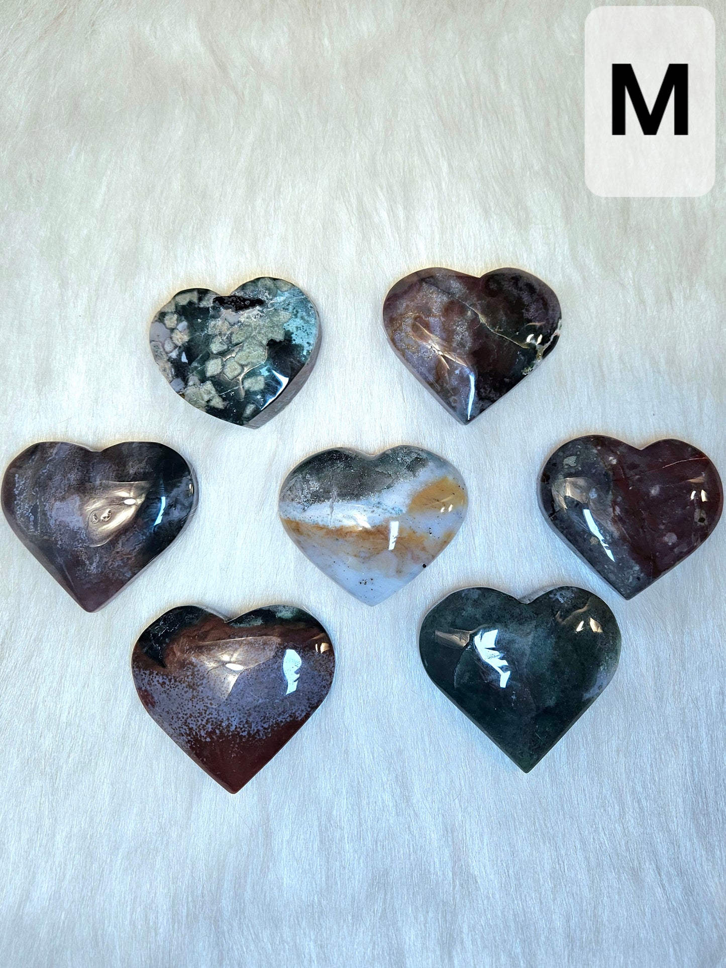 Ocean Jasper Hearts