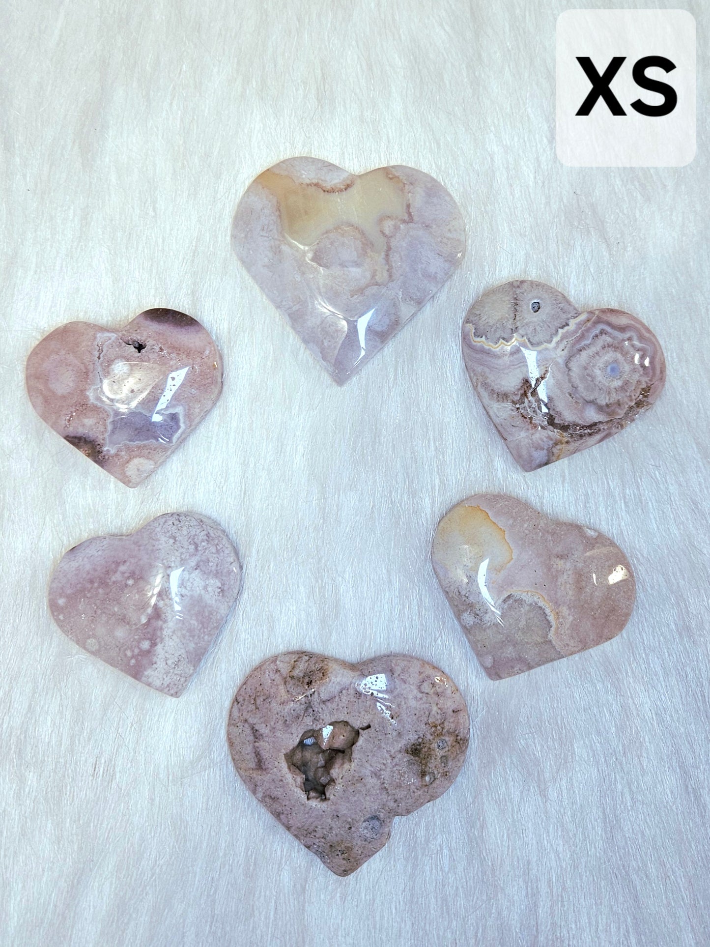 Pink Amethyst Hearts