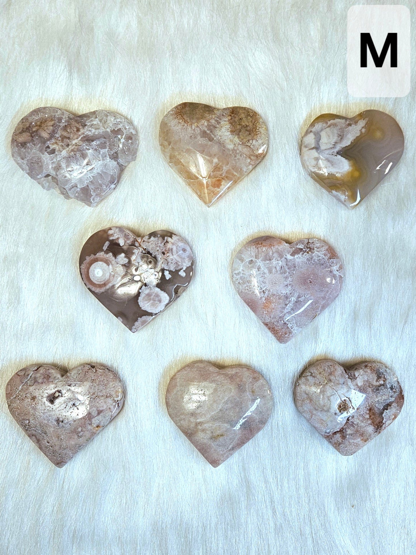 Pink Amethyst Hearts