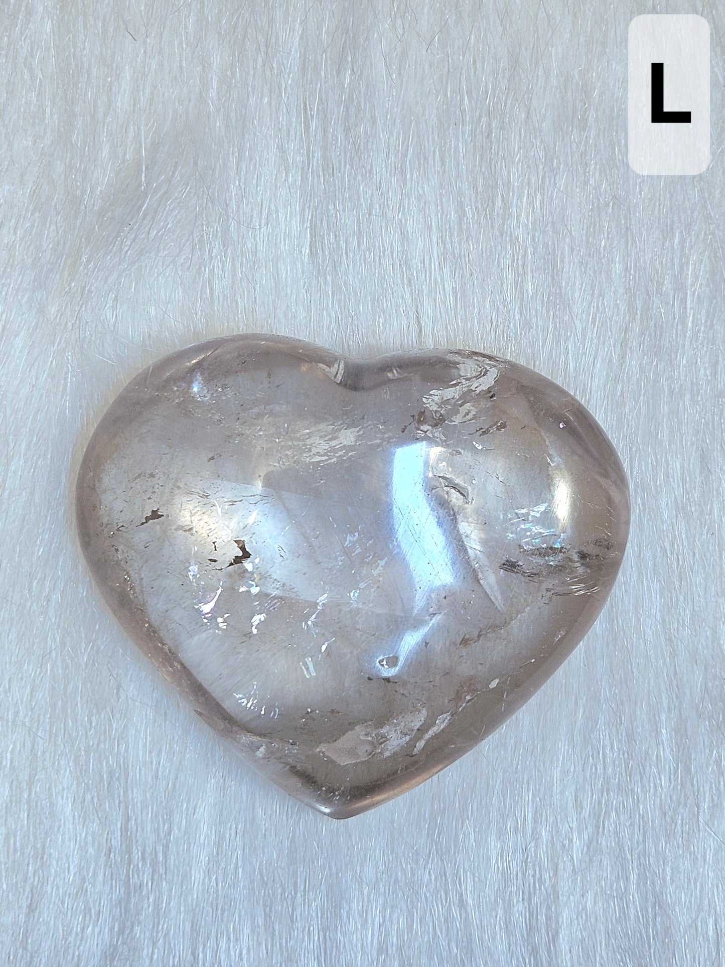 Clear Quartz Hearts