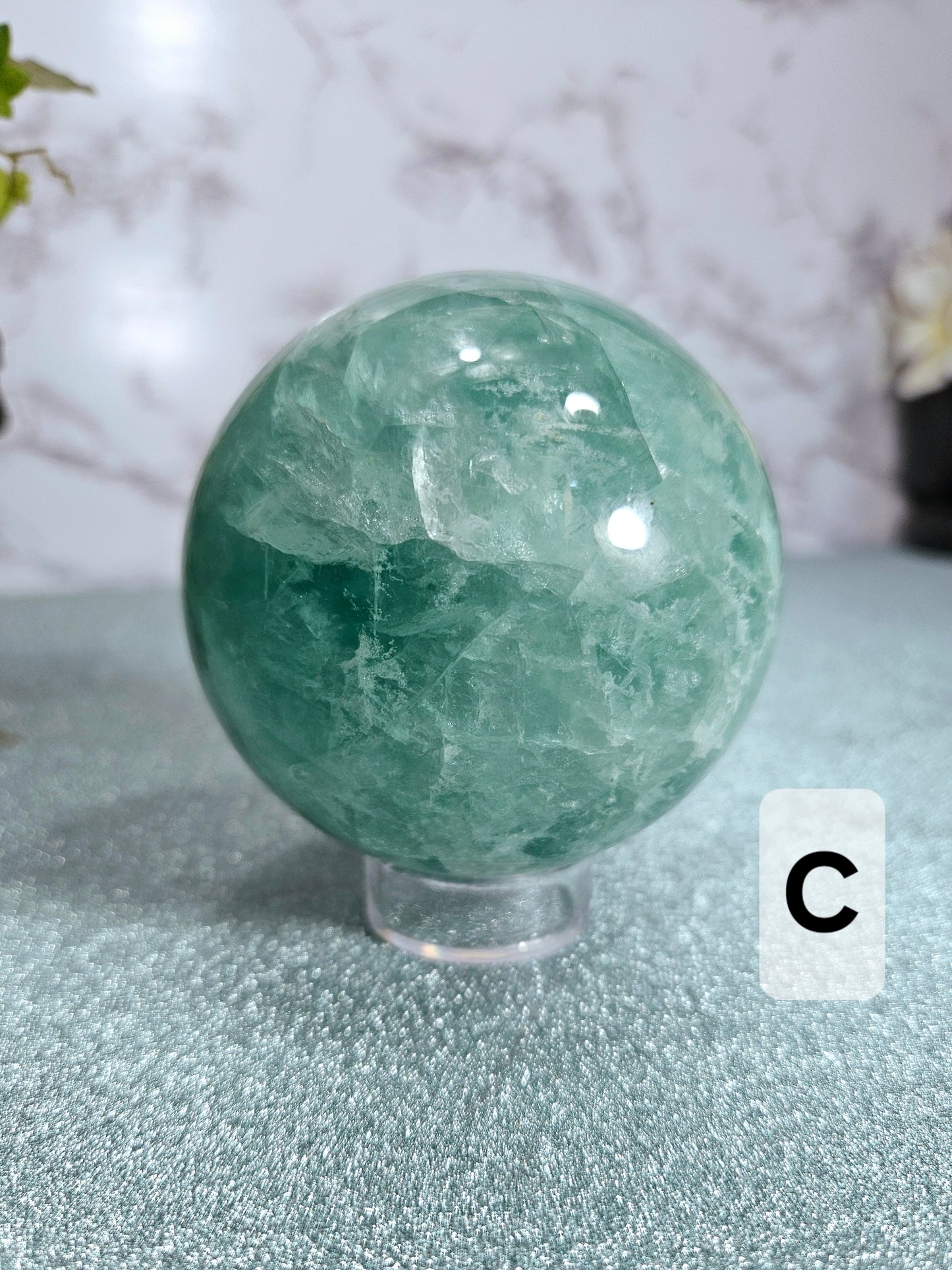 Green Fluorite Spheres