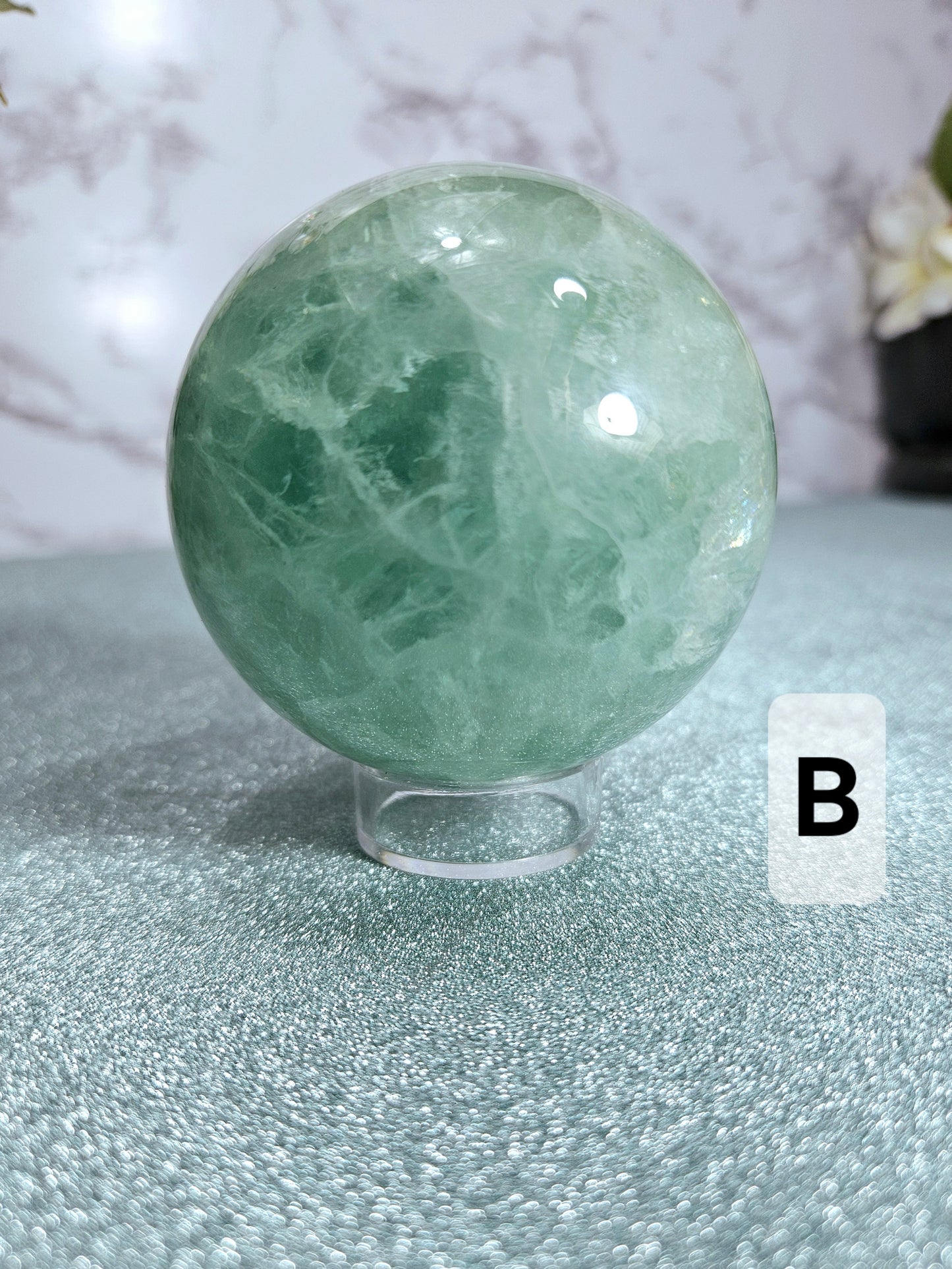 Green Fluorite Spheres