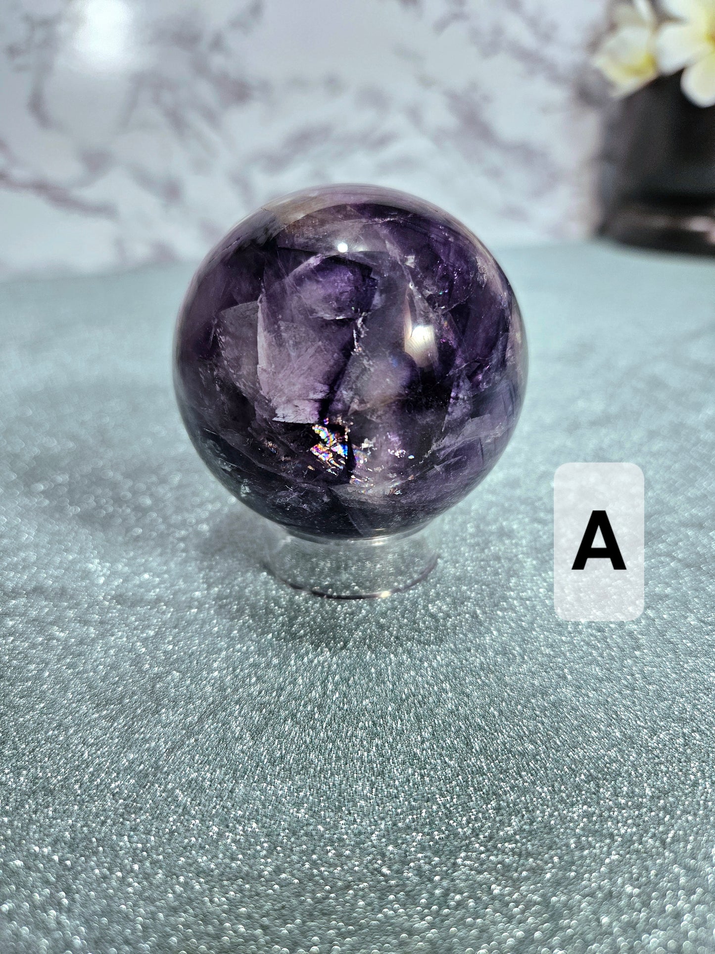 Rainbow Fluorite Spheres