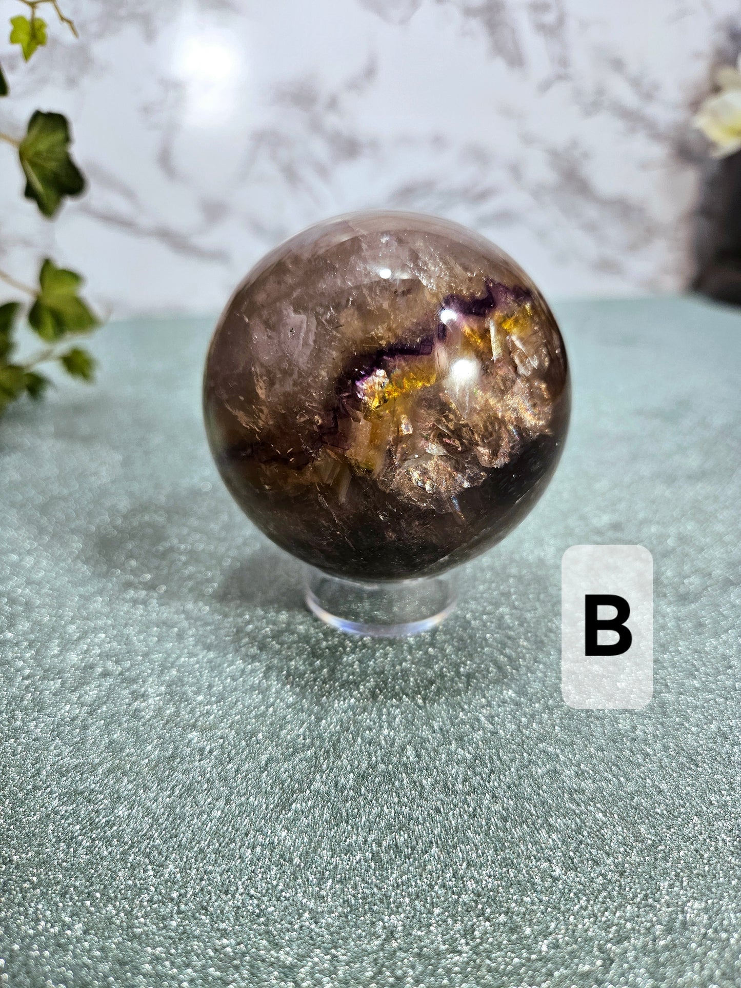 Rainbow Fluorite Spheres