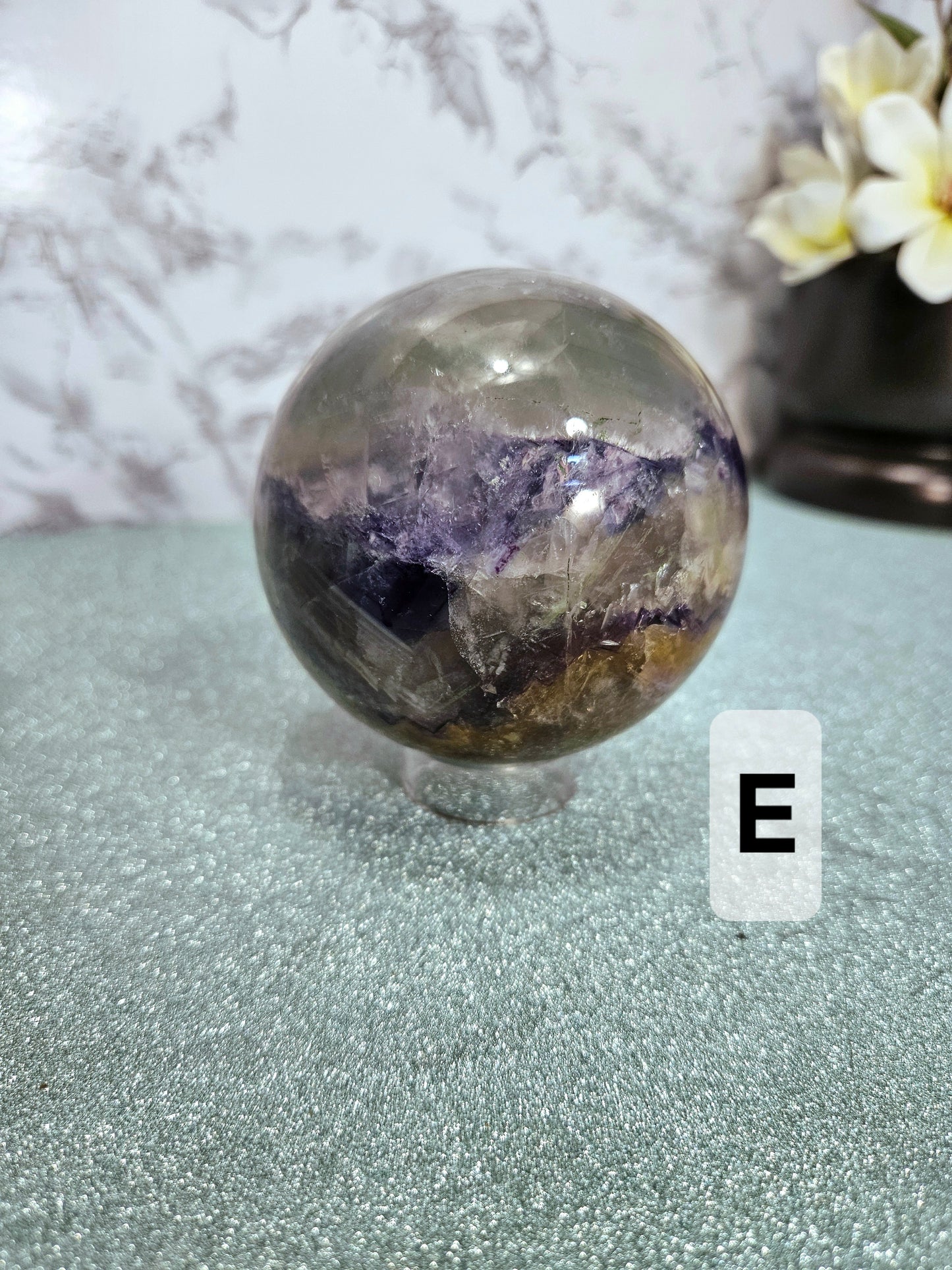 Rainbow Fluorite Spheres