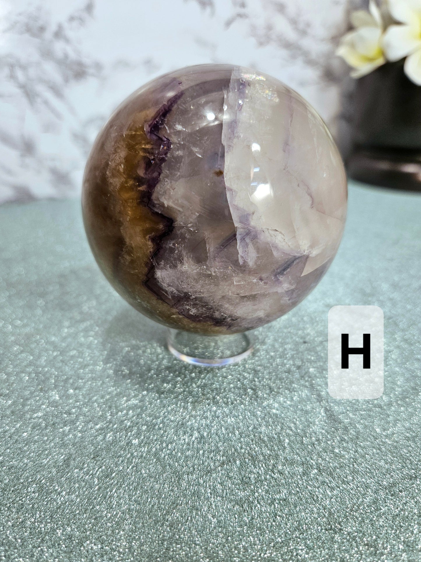 Rainbow Fluorite Spheres