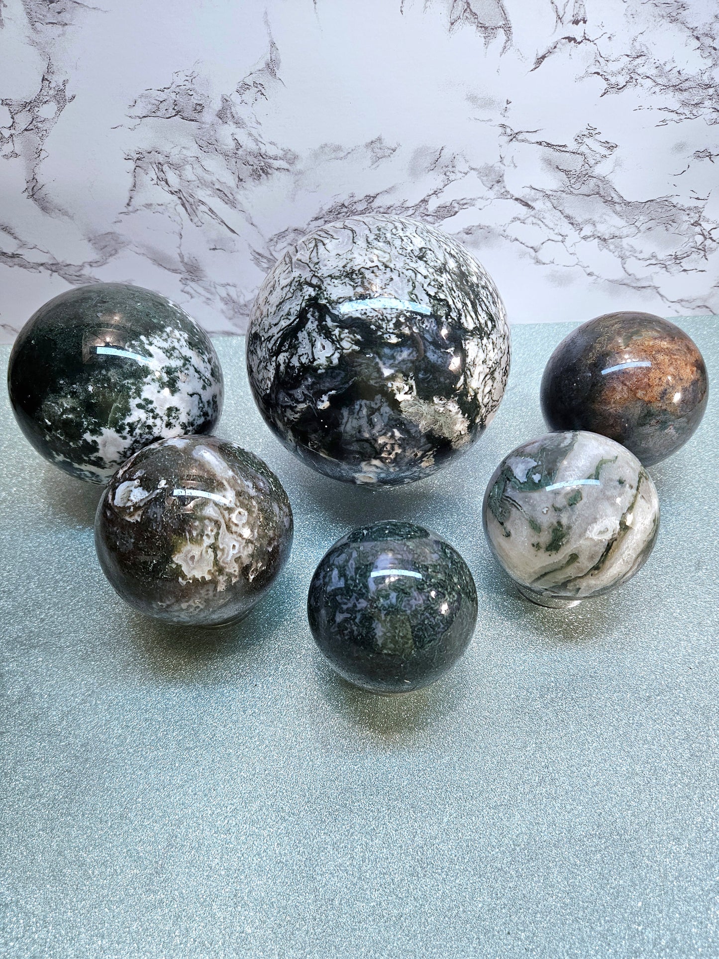 Moss Agate Spheres