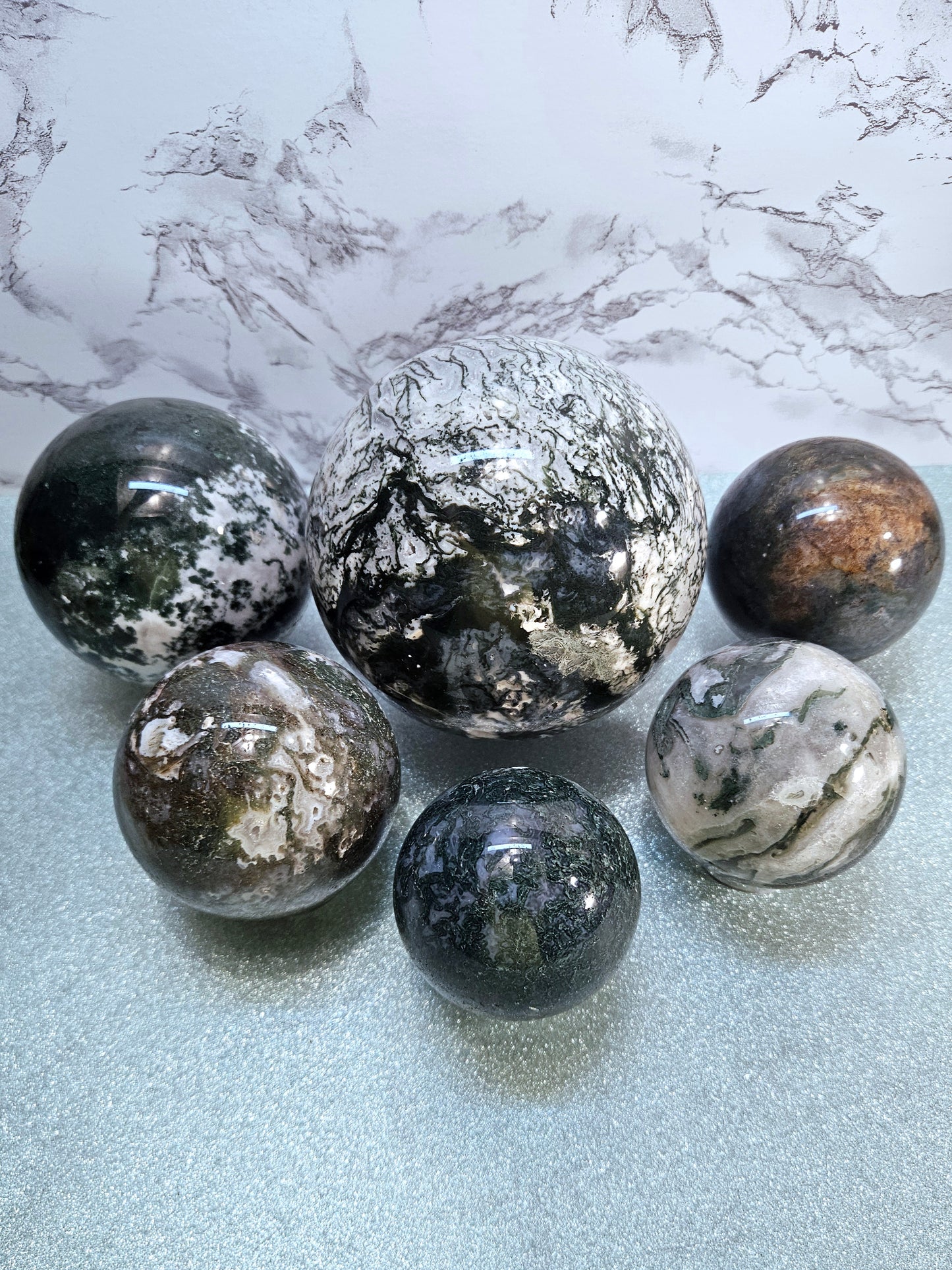 Moss Agate Spheres