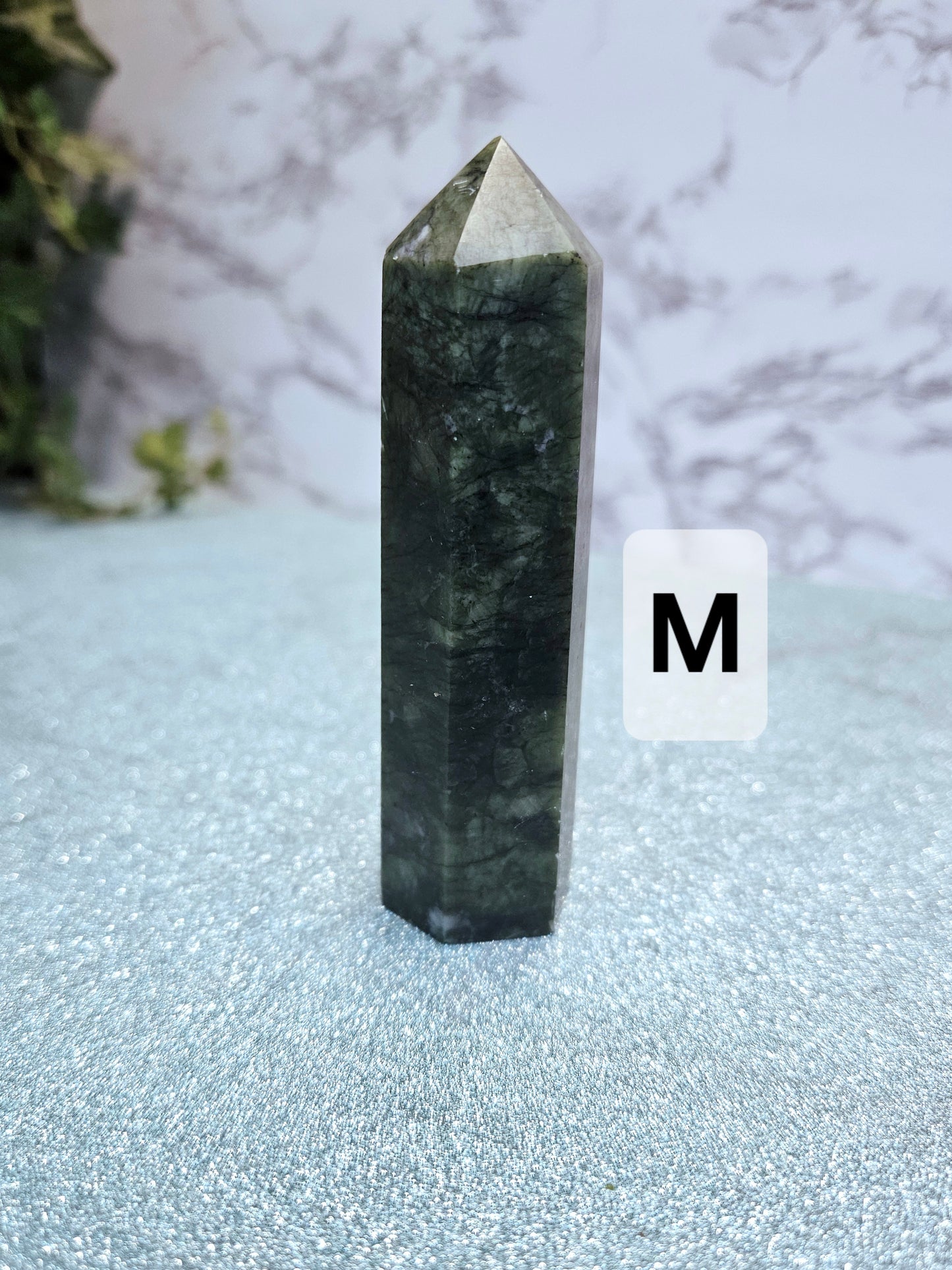 Green Serpentine Jade Points