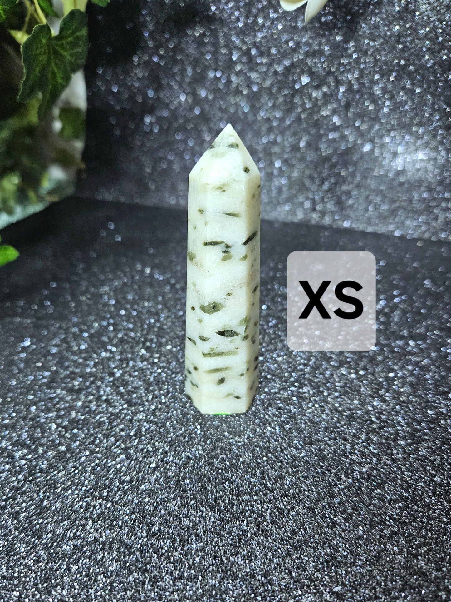 Green Tourmaline in Quarts Points