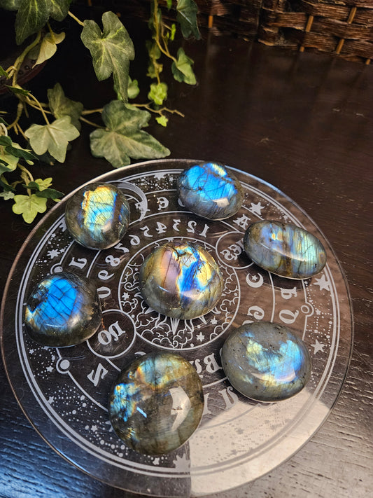 Blue Flash Labradorite Palms