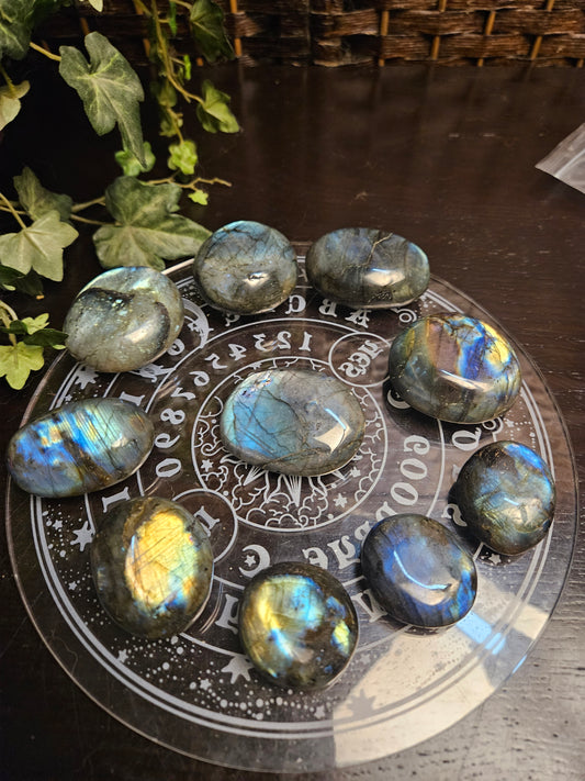 Blue Flash Labradorite Palms