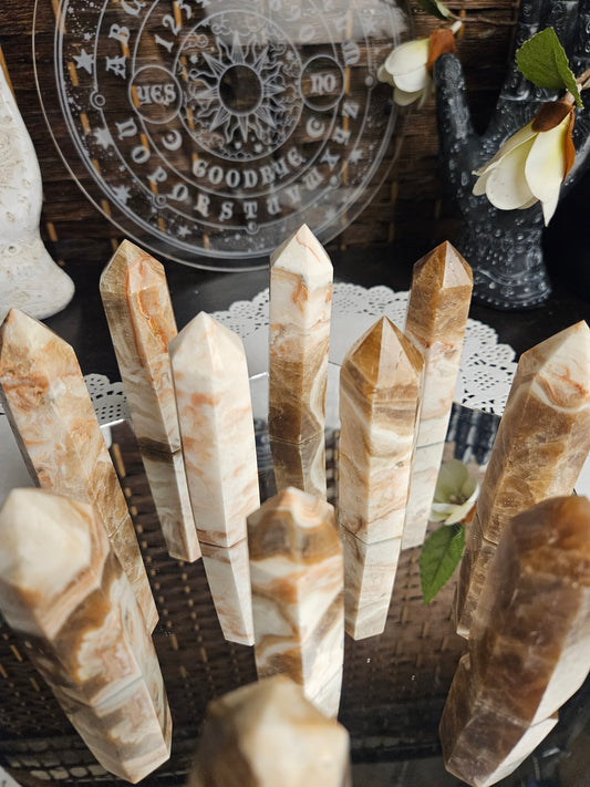 Banded Calcite Points