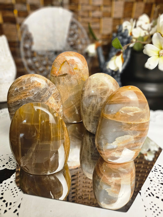 Peach Moonstone Freeforms