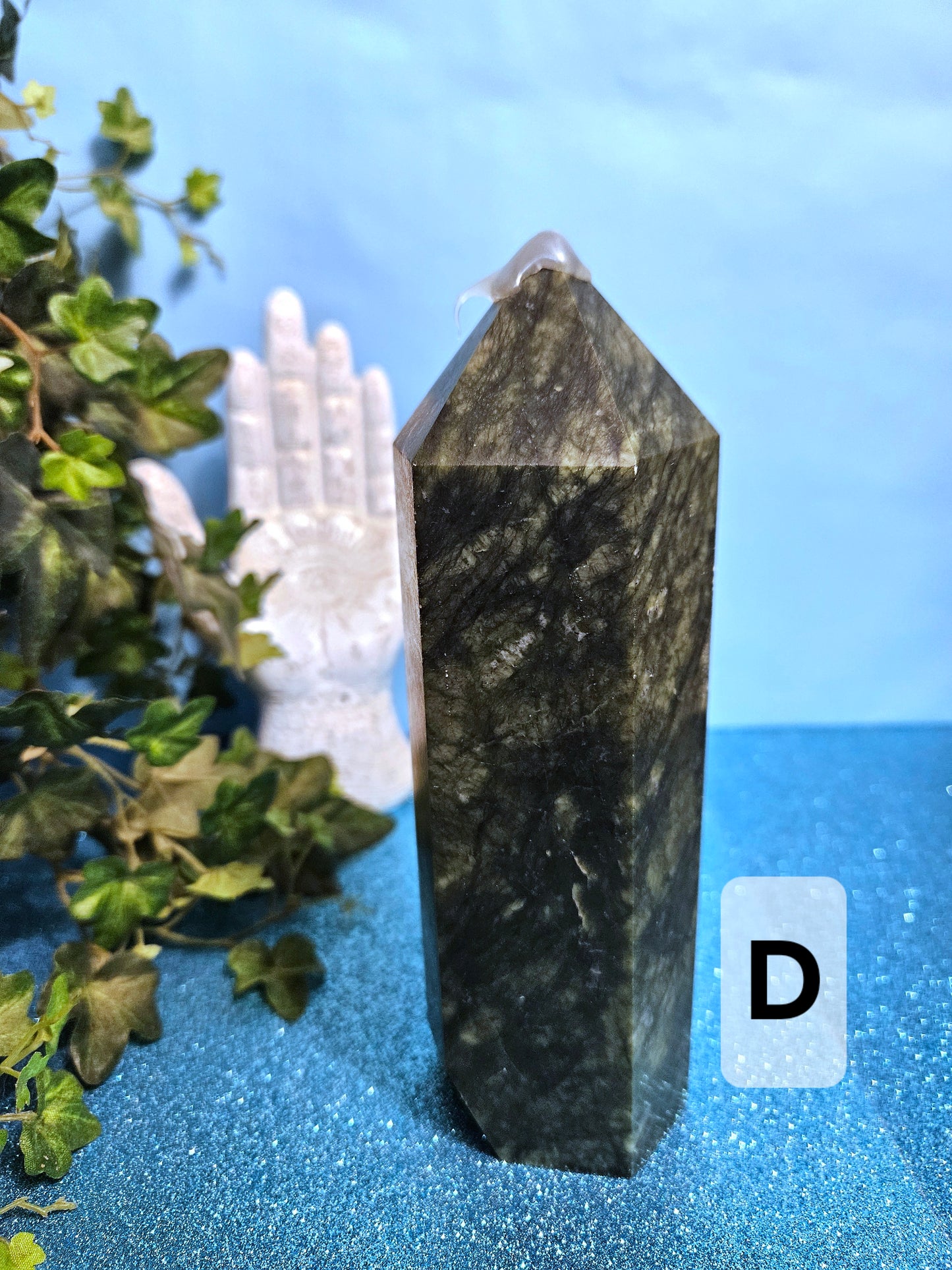 Green Serpentine Jade Towers