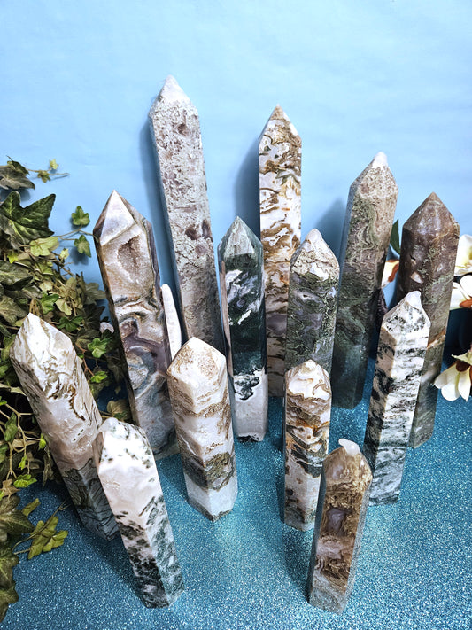 Moss Agate Towers (Large)
