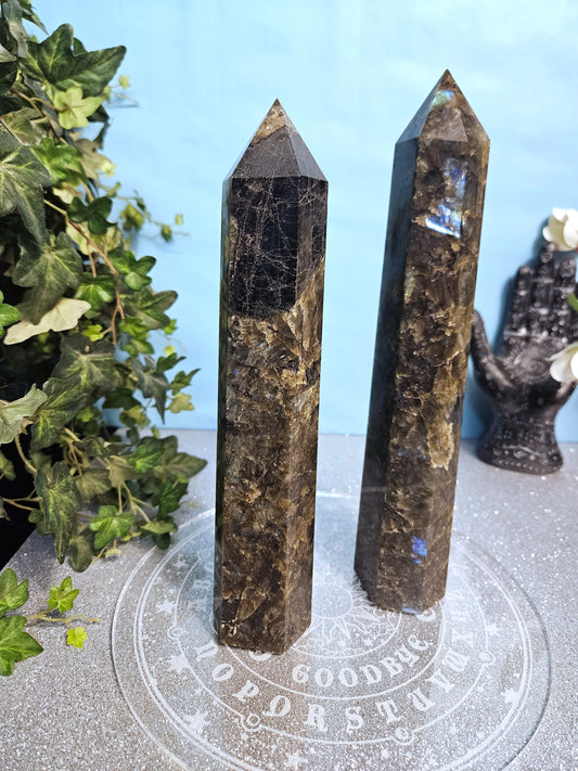 Low Flash Labradorite Towers