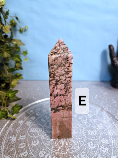 Rhodonite Obelisks