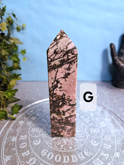 Rhodonite Obelisks