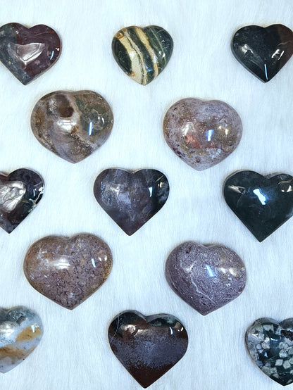 Ocean Jasper Hearts