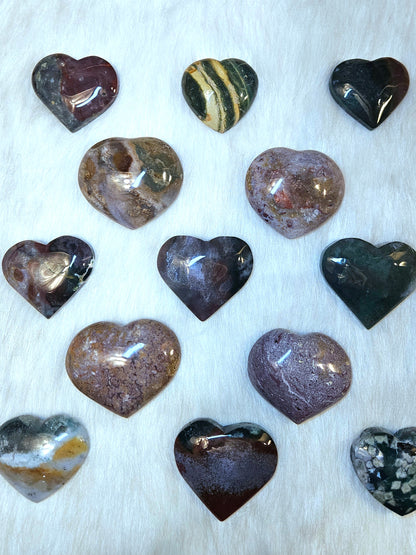 Ocean Jasper Hearts