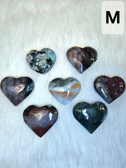 Ocean Jasper Hearts