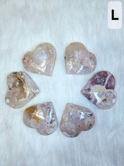 Pink Amethyst Hearts