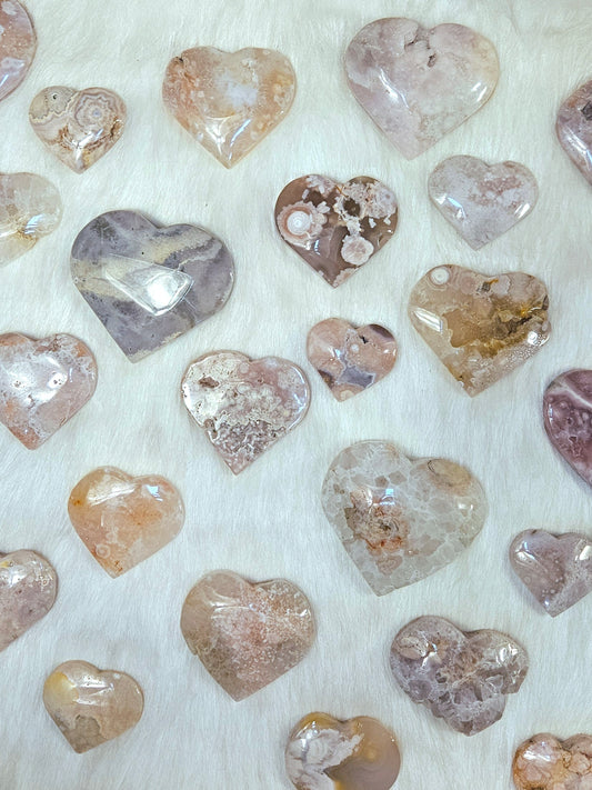 Pink Amethyst Hearts
