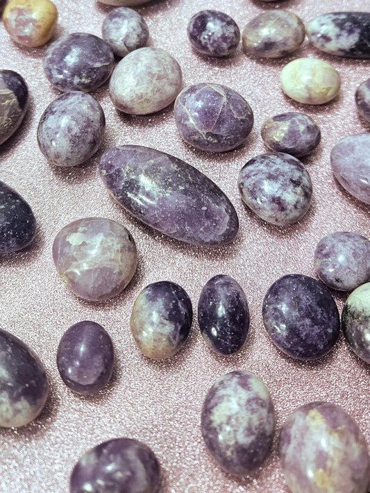 Lepidolite Tumbles
